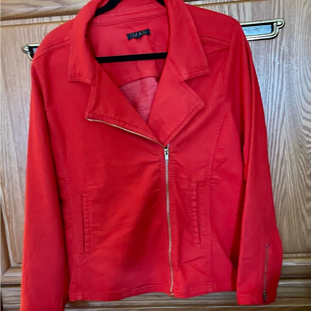IMAN Red Jacket in extra large from HSN
